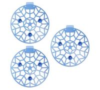 Veemoon Plateau Protéger Plastique Fruits 3pcs Bleu en Support à Design Ventilé Chute Couleur Aléatoire pour L'emballage et L'usage Agricole