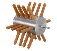 Veemoon Plumeuse de Volaille Manuelle 24 Doigts en Acier Inoxydable, Outil à Plumer Poulet Canard Oie, Éplucheuse Semi-Automatique Portable, Résistante à L’Usure, Nettoyage Facile, Usage