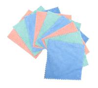 Veemoon Plusieurs styles en Microfibre Ultra Douces 10 Serviettes Démaquillantes Couleur Aléatoire Lavables et Réutilisables, Couture Délicate Plusieurs styles Visage la Maison Voyage