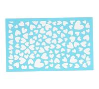 Veemoon Pochoir Sérigraphie Réutilisable pour Argile Polymère Motif Cœur Stencil DIY pour Pâte Polymère Outils Créatifs pour Bijoux et Décoration Artisanale