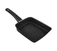 Veemoon Poêle Antiadhésive Rectangulaire Noire Petite Taille pour Tamagoyaki et Omelettes Épaisses, Revêtement Solide, Compatible Toutes Plaques, pour Petit-déjeuner Cuisine Maison