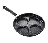 Veemoon Poêle Multifonction Ronde 25 CM en Aluminium Antiadhésive pour Œufs et Crêpes Poignée Ergonomique Poêle à Usage Quotidien pour Petit-Déjeuner Cuisson Facile et Nettoyage Rapide