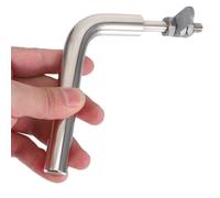 Veemoon Poignée de Porte de Cheminée Résistante à la Chaleur en Métal pour Poêle à Bois et Charbon Accessoire de Remplacement Robuste Kit Complet pour Réparation Sécurisée et Usage