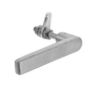 Veemoon Poignée de Porte de Poêle Acier Inoxydable Résistante Chaleur Poignée de Remplacement pour Foyer à Bois Barbecue et Chaudière Grip Antidérapant