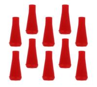 Veemoon Pointes de Flèches en Caoutchouc Rouge Adaptées aux Flèches en Bambou Lot de 10 pour Tir à l'arc pour L'entraînement Jeux de Tir à l'arc