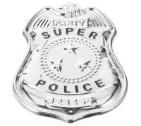 Veemoon Police Badge Brooch for Men Fashion Jewelry Accessory for Cosplay and Costumes Durable Metal Pin with Intricate Design and Role Play Events