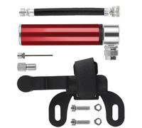 Veemoon Pompe à Vélo Portable Gonfleur de Pneus Manuel en Alliage D'aluminium Joint Étanche et Fixation Sécurisée Compact et Léger pour Vélo et Ballon