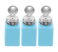 Veemoon Pompe Distributeur d'Alcool Antistatique Lot de 3 Flacons 180 Ml Plastique Robuste pour Laboratoire École et Randonnée