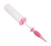 Veemoon Pompe Manuelle pour Ballons de Fête, Gonfleur D'air Portable 1 Pièce, Plastique Léger, Double Action Push-pull, Couleur Rose, pour Gonflage Rapide Lors D'événements et Fêtes