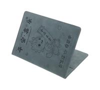 Veemoon Porte-certificat de Naissance Bleu 2026 Motif Année du Cheval, Étui de Protection en Pu Léger et Solide, Organiseur de Documents Bébé et Assurance Sociale, Rangement Sécurisé