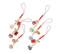 Veemoon Porte-Clés Chat Maneki Neko - Ensemble De 6 Pendentifs Porte Clés Feng Shui En Métal Breloques De Chance Et De Protection Accessoires Pour Animaux Et Originaux