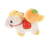 Veemoon Porte-clés Cheval en Peluche 2026, Ornement Feng Shui du Zodiaque Chinois, Pendentif Mignon pour Téléphone et Paquet, Charme du Nouvel An Chinois, Accessoire Décoratif Portable