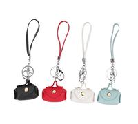Veemoon Porte-clés Femme en Faux Cuir - Ensemble De 4 Petits Sacs à pour Voiture Et Sacs à Main Accessoires Et Élégants pour Enfants Et Adultes