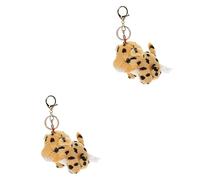 Veemoon Porte-Clés Mignon En Peluche Léopard - Accessoire De à Main Animal En Peluche Idéal Pour Et Décoration