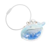 Veemoon Porte-clés Présent Créatif en Alliage de Zinc et Pvc Dauphin Mignon Accessoire Décoratif pour Paquet à Dos et Rétroviseurs de Voiture pour Couple ou Amis