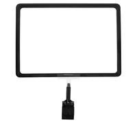 Veemoon Porte-Étiquette à Pince Noir A5 pour Affichage de Prix Porte-Enseignes pour Commerces et Magasins Clips de Signalisation Pratiques pour Supermarché et Points de Vente Support