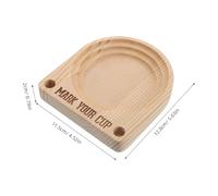 Veemoon Porte-gobelet en Bois Massif pour Gobelets Jetables avec Emplacement pour Marqueur, Organisateur Multifonction Cuisine et Salle de Bain, Distributeur Pratique pour Fêtes