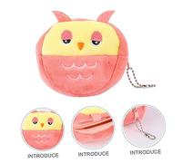 Veemoon Porte-Monnaie en Peluche Hibou et Panda Peluche Douce Lot de 4 Pièces pour Femmes et Jeunes Filles Usage Quotidien Assortis Ours Hibou Panda Bleu Grenouille