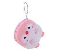 Veemoon Porte-Monnaie Fille Petit Flou Portable Bourse Mignon Pièce De Monnaie pour Couleur Clé Dessin Animé Forme Mince Pochette d'argent Minuscule Sac à Main Peluche Courte