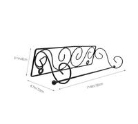 Veemoon Porte-Papier Toilette Mural en Métal Noir Support Suspendu pour Rouleaux Standard Rack de Rangement Compact pour Salle de Bain Cuisine Accessoire Mural Pratique et Design