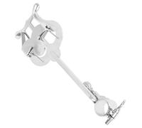 Veemoon Porte-Partitions Pliable pour Piccolo Molette Réglable Pince Métallique Sécurisée Support Compact Argenté pour Entraînement et Fanfare Accessoires Lyre Piccolo Clip Musical