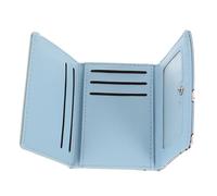 Veemoon Portefeuille Court Imprimé pour Femme Mini Pochette de Rangement Paquet à Main Portable 3 Volets Matériau PU Design Chic et Pratique Cartes et