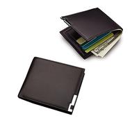 Veemoon Portefeuille Homme Cuir PU avec Support Fer Porte-Billets Et Résistant pour Voyages Affaires