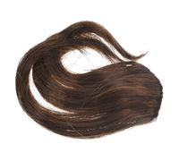 Veemoon Postiche Frange Clip Naturelle Fausse Frange Bouclée Clip In Marron Extension Cheveux Invisible pour Style et Événements