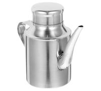 Veemoon Pot à Huile en Acier Inoxydable 330 Ml Flacon d'Assaisonnement Cuisine Bouteille Doseuse Polyvalente pour Vinaigre Sauce Soja et Huile Domestique Usage Quotidien Cuisine