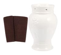 Veemoon Pot à Moxibustion Portable en Céramique 1 Pièce Filtre Anti-Cendres pour Visage Cou et Abdomen Outil de Massage Sain pour Détente et Bien-