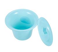 Veemoon Pot de Chambre Adulte Plastique Épais avec Couvercle Urinoir Multifonction et Stable Pot de Lit Compact et Antidérapant pour Hommes Femmes et Garçon Fille Facile à Nettoyer Odeur