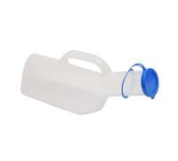 Veemoon Pot D'urinoir Échelle 1000 Ml Grosse Capacité En Plastique Transparent Couvercle Ergonomique, Adapté Aux Patients Alités, Soins à Domicile Et Hospitaliers, Urinoir Homme Femme Polyvalent