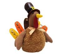 Veemoon Poupée en Peluche Dinde Douce pour Décoration de Table Automnale, Figurine Dinde Molle 18 Cm, Accessoire Photo et Décoration Thanksgiving, Peluche Sûr pour Garçon et Filles,