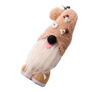 Veemoon Poupée GNOME Chiot Debout Beige, décoration de fête Originale, Figurine décorative pour Maison et événement, Accessoire ludique pour Table ou étagère, Cadeau Festival