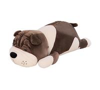 Veemoon Poupée Sharpei Jeté De Chevet De Dessin Animé Jouet De Jeu pour Bébé Dormir Étreindre Copains Câlins Kawaii Jouets d'animaux Chien Flou Chien Artificiel Décorations Peluche Enfant