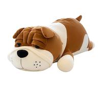 Veemoon Poupée Sharpei Peluches Golden Retriever Chien Flou Peluches pour Chiens Poupée Chiot Câlin Jouet en Peluche pour Chiot Chien Moelleux Stockage Stu Modèle De Bébé Coton PP Fille