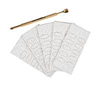 Veemoon Poussoir à Cuticules Double Tête En Acier Inoxydable Doré 1 Grand Modèle Repousse-cuticules Outil De Manucure Avec 50 Limes Abrasives 240 Pour Soin Des Ongles Maison Et Salon