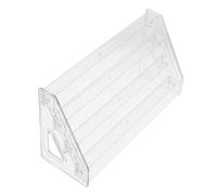 Veemoon Présentoir à Cartes Postales En Acrylique 4 Niveaux, Organisateur De Rangement Compact, Étagère D'exposition Multifonction Pour Vernis à Ongles Et Parfums, Usage Bureau Et Maison