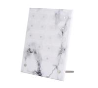 Veemoon Présentoir à Échantillons D’ongles en Acrylique Motif Marbre Petit Format, Porte-manucure Détachable pour Nail Art, Tableau des Couleurs Vernis à Ongles, Support Pratique