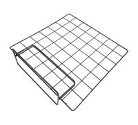 Veemoon Présentoir à Grille en Fil de Fer Noir 35X35 CM Socle Large Noir Lot de 2 Supports de Table Polyvalents pour Exposition Photos Décoration et Stands de Marché