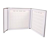 Veemoon Présentoir à Ongles 120 Couleurs en Coffret Marron 120 Capsules Cartes de Vernis à Ongles pour Nail Art Outil Professionnel pour Exposition et Classement des Modèles