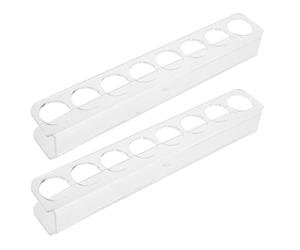 Veemoon Présentoir Acrylique 8 Emplacements Lot de 2 Support Transparent pour Flacons de Peptides et Diabétiques Organiseur Compact Réfrigérateur Multifonction pour Maison Bureau et