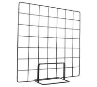 Veemoon Présentoir de Présentation en Grille Noir 2Pcs 35X35Cm Support pour Accessoires et Œuvres d'Art Stand Polyvalent pour Exposition et Bureau