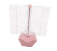 Veemoon Présentoir Spiralé Pour Faux Ongles Avec Nuancier De Couleurs Socle Hexagonal Et Base Rose Pour Présentation Pratique Du Nail Art