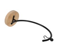 Veemoon Présentoir Suspendu en Métal avec Socle en Bois Massif Support Rond pour Globe en Verre Décoratif Grand Format Support Décoratif Intérieur pour Maison et Bureau pour Ornements