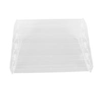 Veemoon Présentoir Transparent à Vernis à Ongles et Rouges à Lèvres, Étagère de Rangement 5 Couches 31x21,2x13,5 Cm, Matériau Acrylique, Support Amovible pour Manucure, Organisateur