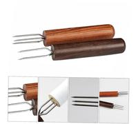 Veemoon Prolongateur De Moxibustion 2 Pièces Rallonge De Rouleau De Moxa Manche En Bois Précieux Et Bois Foncé Outil D'extension De Chaleur Compact Portable Pour Moxibustion à Domicile Usage Sûr