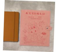 Veemoon Protège Certificat de Naissance Garçon Fille Cuir Rose Pochette Portable pour Documents et Photos Naissance Maternité Format