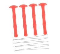 Veemoon Protège-Doigts en Silicone Professionnel 4 Pièces Lot, Protection Souple Et Solide pour Tir à L’Arc, Ajustable pour Arc Recourbé, Équipement Multifonction pour Chasse Et Sport
