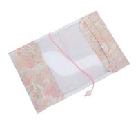 Veemoon Protège-livre Lavable et Réutilisable Broderie Élégante en Tissu Artisanal A5 pour Cahiers et Carnets, pour Amis et Enseignants